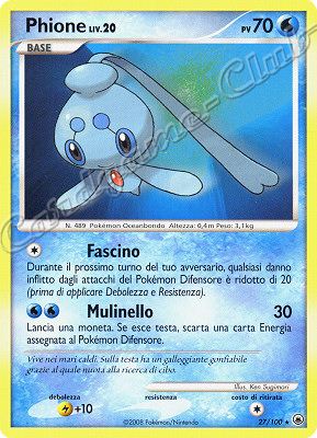 027 / 100 Phione LIV.20 rara (IT) -NEAR MINT-