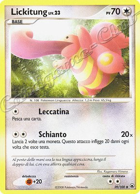 039 / 100 Lickitung LIV.23 non comune (IT) -NEAR MINT-
