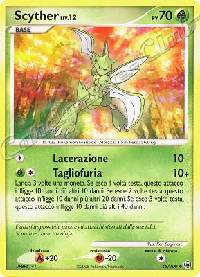 046 / 100 Scyther LIV.12 non comune (IT) -NEAR MINT-