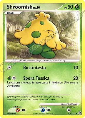 108 / 132 Shroomish LIV.10 comune (IT) -NEAR MINT-