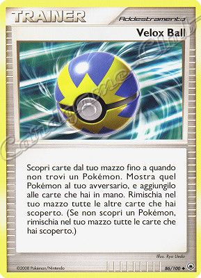 086 / 100 Velox Ball non comune (IT) -NEAR MINT-