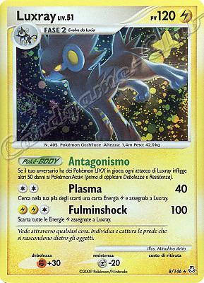 008 / 146 Luxray LIV.51 rara foil (IT) -NEAR MINT-