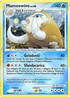 009 / 146 Mamoswine LIV.54 rara foil (IT) -NEAR MINT-