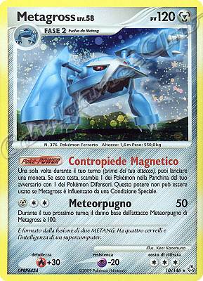 010 / 146 Metagross LIV.58 rara foil (IT) -NEAR MINT-