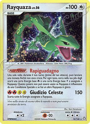 014 / 146 Rayquaza LIV.56 rara foil (IT) -NEAR MINT-