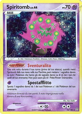 016 / 146 Spiritomb LIV.44 rara foil (IT) -NEAR MINT-