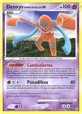 025 / 146 Deoxys Forma Difesa LIV.50 rara (IT) -NEAR MINT-