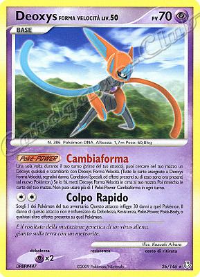 026 / 146 Deoxys Forma Velocita' LIV.50 rara (IT) -NEAR MINT-