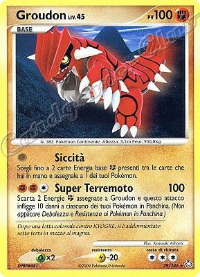 029 / 146 Groudon LIV.45 rara (IT) -NEAR MINT-