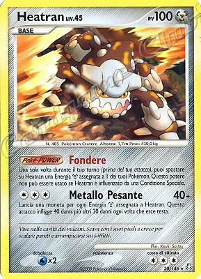 030 / 146 Heatran LIV.45 rara (IT) -NEAR MINT-