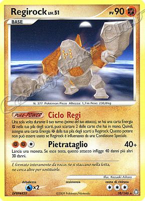 038 / 146 Regirock LIV.51 rara (IT) -NEAR MINT-