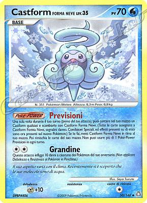 050 / 146 Castform Forma Neve LIV.35 non comune (IT) -NEAR MINT-