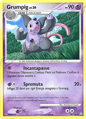 056 / 146 Grumpig LIV.36 non comune (IT) -NEAR MINT-