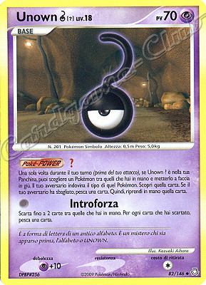 082 / 146 Unown ? LIV.18 non comune (IT) -NEAR MINT-
