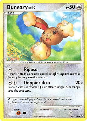 086 / 146 Buneary LIV.10 comune (IT) -NEAR MINT-