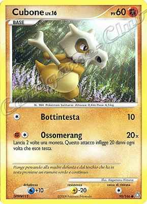 090 / 146 Cubone LIV.16 comune (IT) -NEAR MINT-
