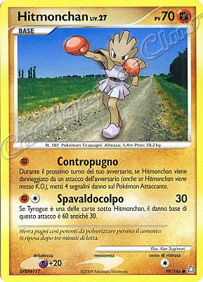 099 / 146 Hitmonchan LIV.27 comune (IT) -NEAR MINT-