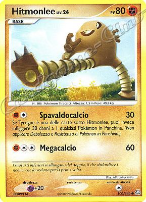 100 / 146 Hitmonlee LIV.24 comune (IT) -NEAR MINT-