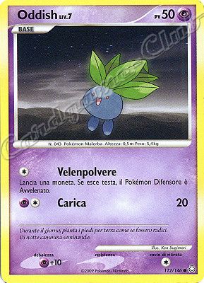 112 / 146 Oddish LIV.7 comune (IT) -NEAR MINT-