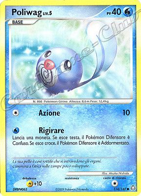 114 / 146 Poliwag LIV.5 comune (IT) -NEAR MINT-