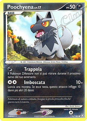 116 / 146 Poochyena LIV.17 comune (IT) -NEAR MINT-