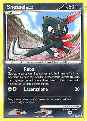 120 / 146 Sneasel LIV.23 comune (IT) -NEAR MINT-