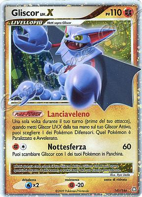 141 / 146 Gliscor LIV.X rara livello X foil (IT) -NEAR MINT-