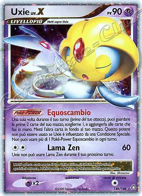 146 / 146 Uxie LIV.X rara livello X foil (IT) -NEAR MINT-