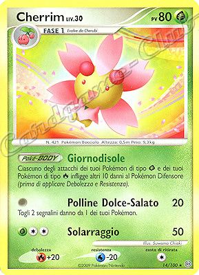 014 / 100 Cherrim LV.30 rara (IT) -NEAR MINT-