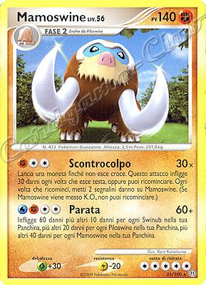 021 / 100 Mamoswine LV.56 rara (IT) -NEAR MINT-