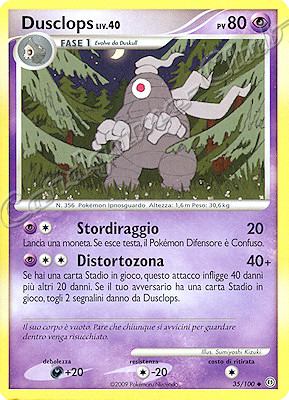 035 / 100 Dusclops LV.40 non comune (IT) -NEAR MINT-