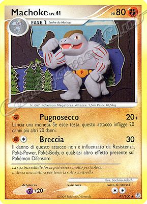 041 / 100 Machoke LV.41 non comune (IT) -NEAR MINT-