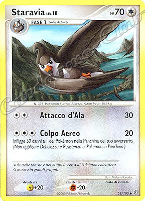 052 / 100 Staravia LV.18 non comune (IT) -NEAR MINT-