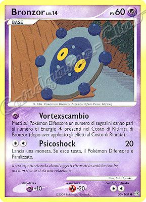 055 / 100 Bronzor LV.14 comune (IT) -NEAR MINT-