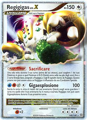 100 / 100 Regigigas LV.X rara livello X foil (IT) -NEAR MINT-