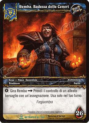 BETRAYER 018 / 264 Remba, Badessa delle Ceneri non comune -NEAR MINT-