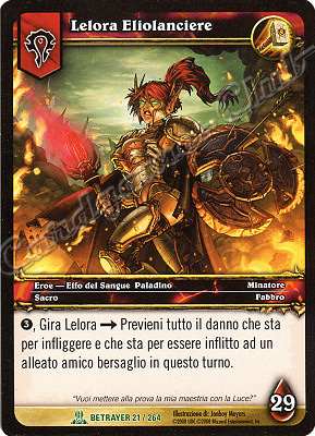 BETRAYER 021 / 264 Lelora Eliolanciere non comune -NEAR MINT-