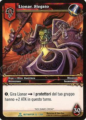 BETRAYER 022 / 264 Lionar, Slegato non comune -NEAR MINT-