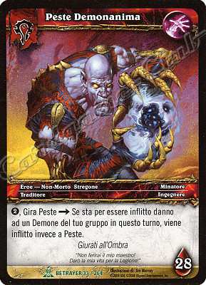 BETRAYER 033 / 264 Peste Demonanima non comune -NEAR MINT-