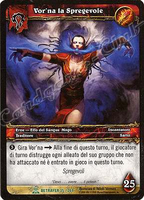 BETRAYER 035 / 264 Vor'na la Spregevole non comune -NEAR MINT-