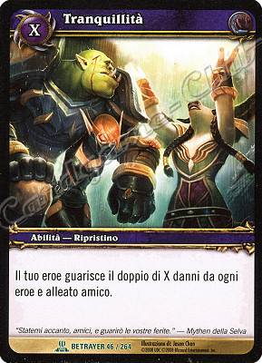 BETRAYER 046 / 264 Tranquillita' non comune -NEAR MINT-