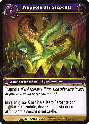 BETRAYER 055 / 264 Trappola dei Serpenti non comune -NEAR MINT-