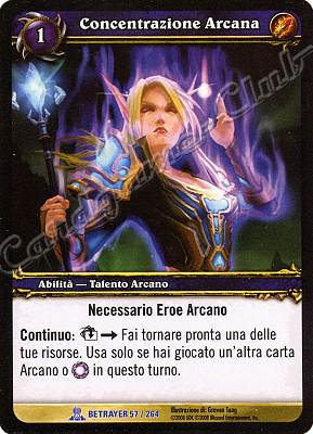 BETRAYER 057 / 264 Concentrazione Arcana rara -NEAR MINT-