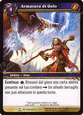 BETRAYER 059 / 264 Armatura di Gelo non comune -NEAR MINT-