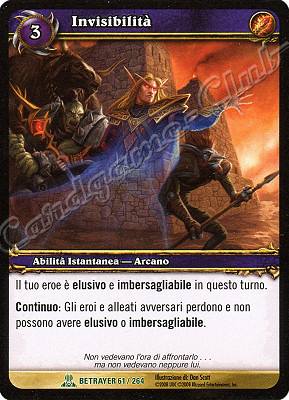 BETRAYER 061 / 264 Invisibilita' non comune -NEAR MINT-