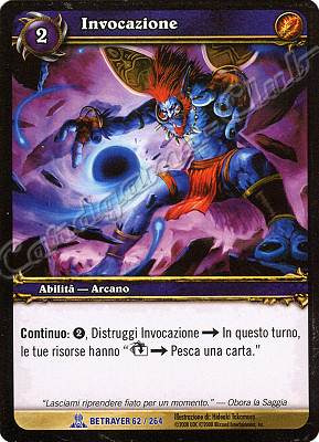 BETRAYER 062 / 264 Invocazione rara -NEAR MINT-
