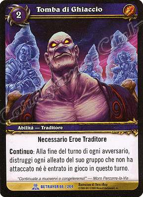 BETRAYER 066 / 264 Tomba di Ghiaccio rara -NEAR MINT-