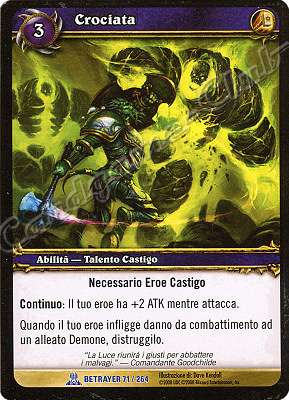 BETRAYER 071 / 264 Crociata rara -NEAR MINT-