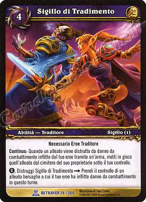 BETRAYER 074 / 264 Sigillo di Tradimento rara -NEAR MINT-
