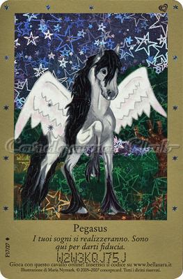 Serie 1 F17/27 Pegasus extra rara foil -NEAR MINT-